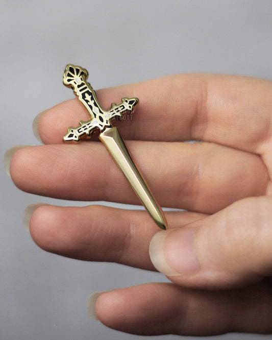 Sword Fantasy Gothic Occult Medieval Enamel Pin