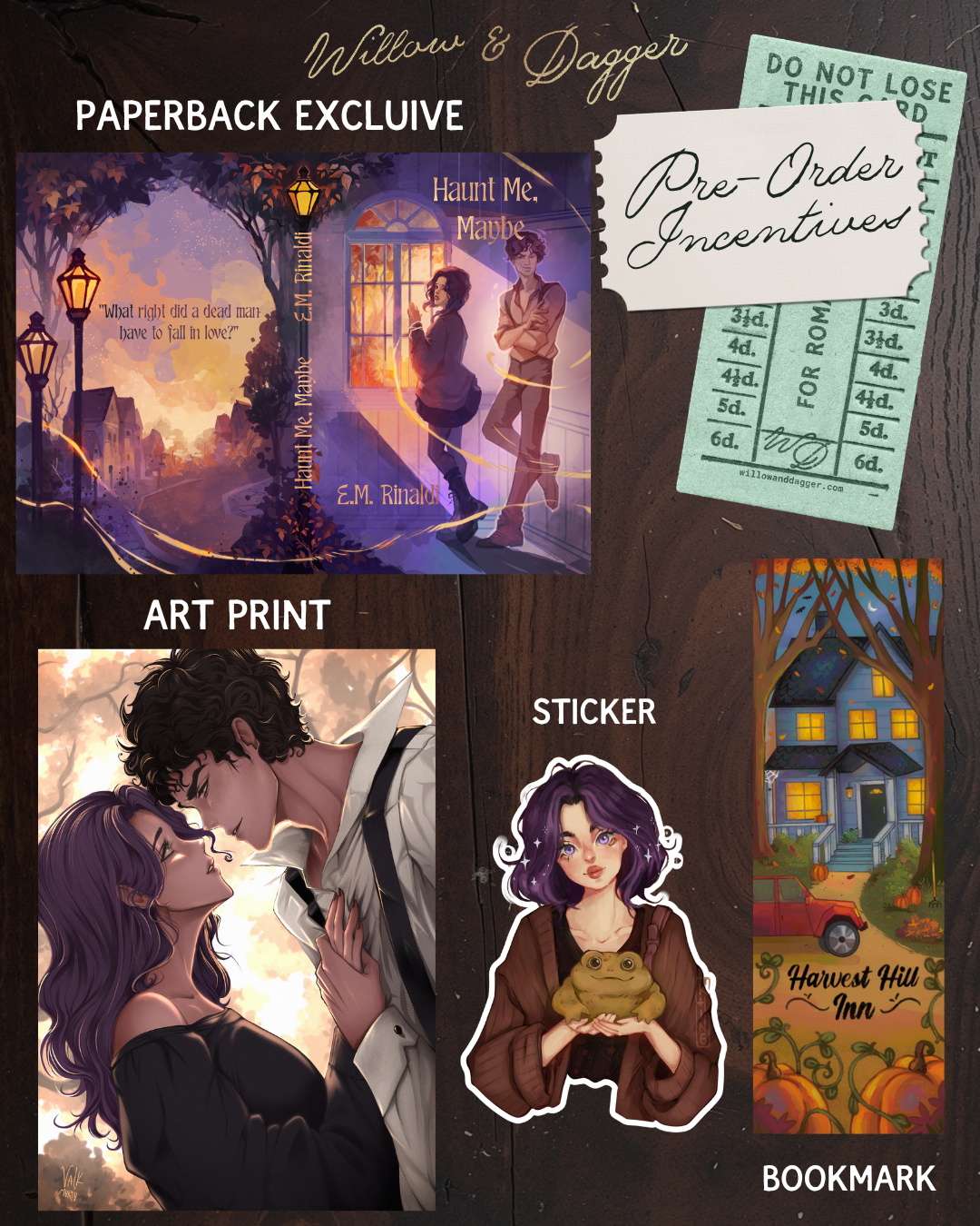 Haunt Me, Maybe PAPERBACK EXCLUSIVE PRE-ORDER (includes Art Print, Sticker, and Bookmark)