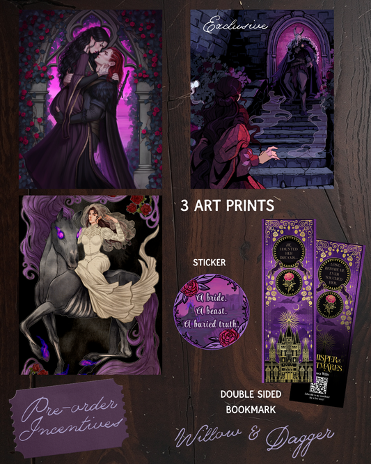 Whisper of Nightmares SIGNED PRE-ORDER (includes 3 Art Prints, Sticker, Double Sided Bookmark)