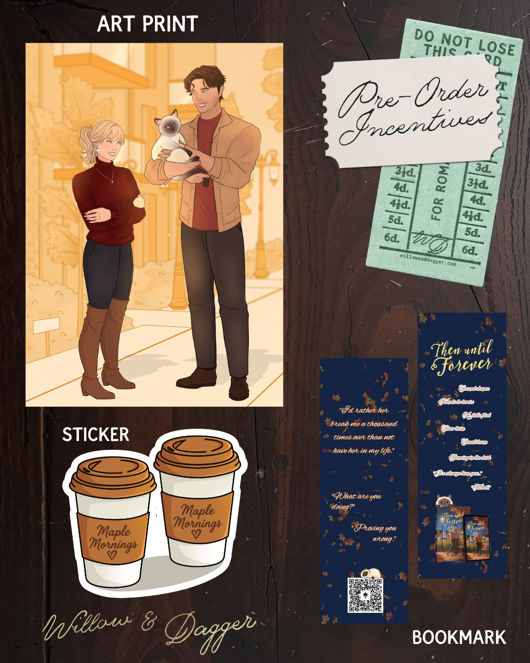 Then Until Forever SIGNED Bookplate PRE-ORDER (includes Art Print, Sticker, and Double Sided Bookmark)