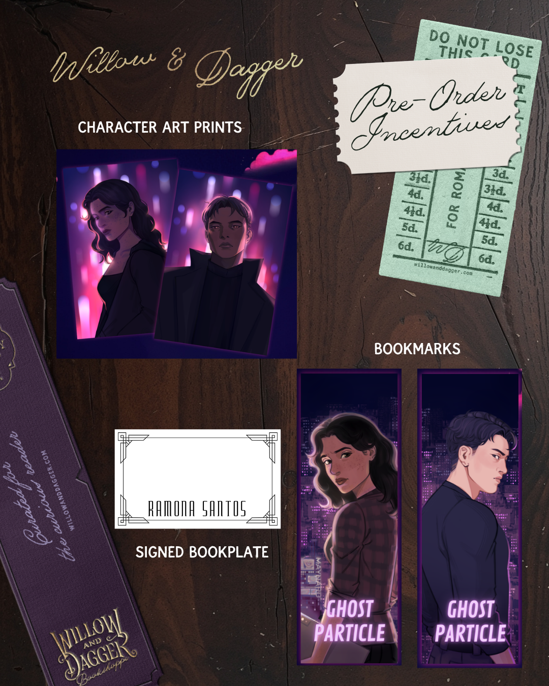 Ghost Particle SIGNED BOOKPLATE PRE-ORDER (includes 2 Art Prints and a bookmark)