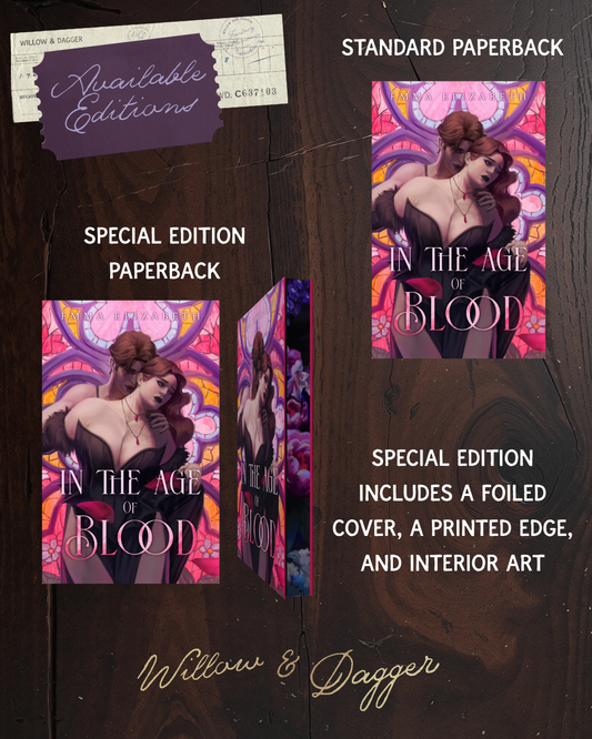 In the Age of Blood SIGNED PRE-ORDER (includes 2 Art Prints and a Bookmark)