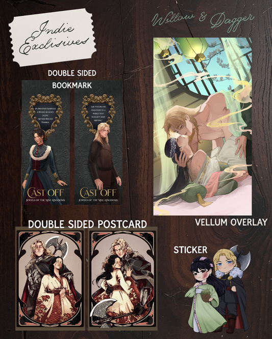Cast Off SIGNED BOOKPLATE (includes Postcard, Art Print, Sticker, and Vellum Overlay)