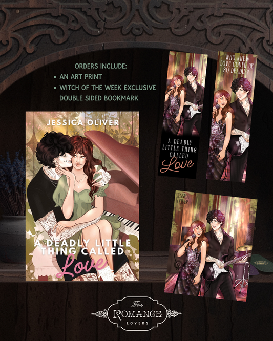 Witch of the Week: Deadly Little Thing Called Love (Book One of the Deadly Duet) SIGNED BOOKPLATE (includes Art Print & Bookmark)