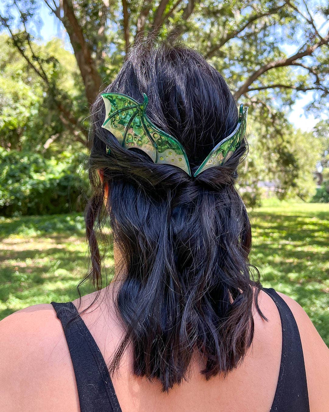 Green Dragon Wing Comb Set