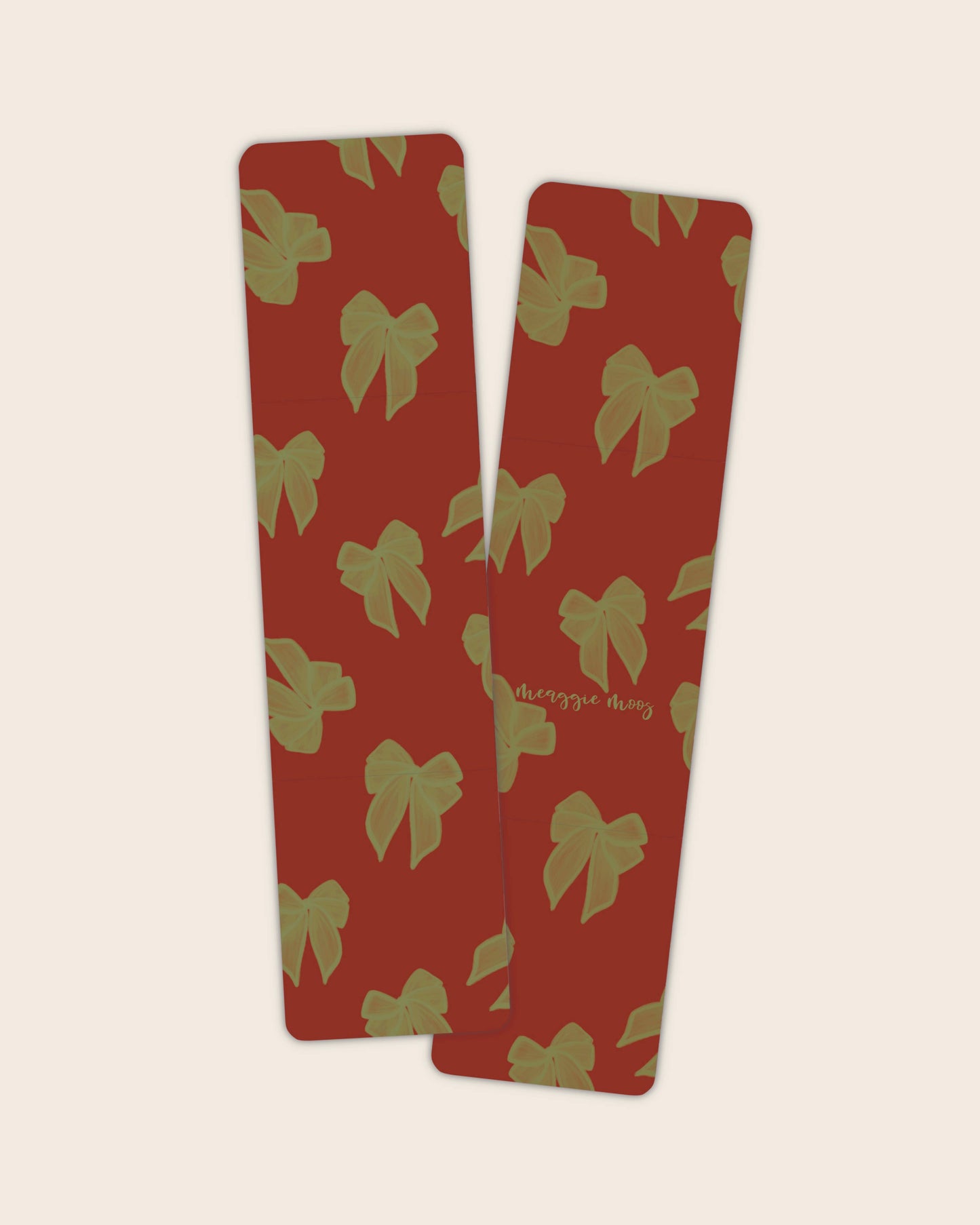 Christmas Bows 2x8 Bookmark | Glossy