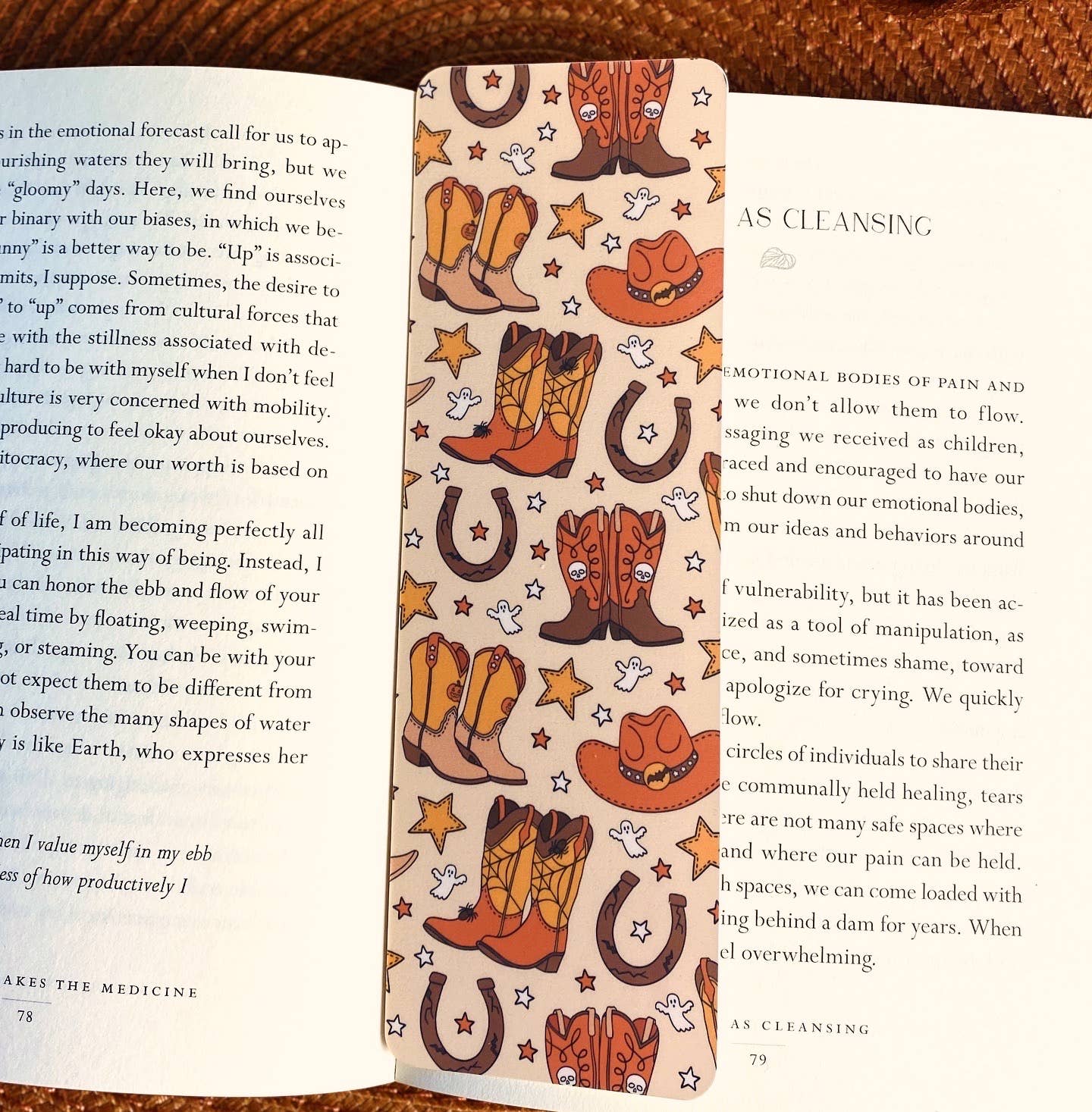 Western Halloween Bookmark