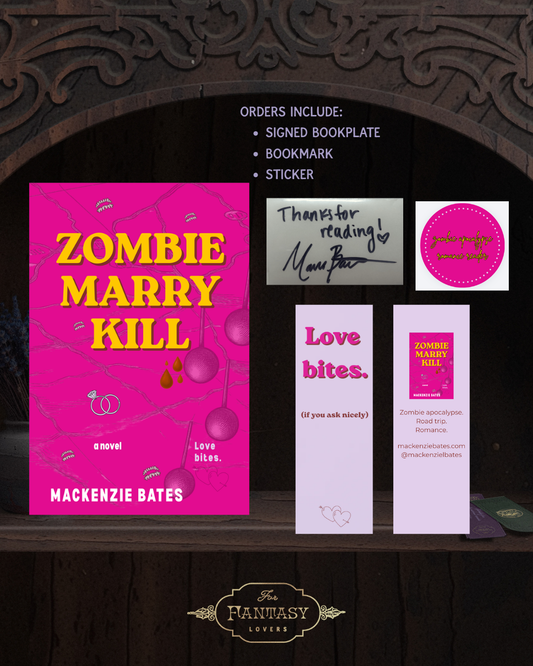 Zombie Marry Kill SIGNED BOOKPLATE (Includes bookmark and sticker)