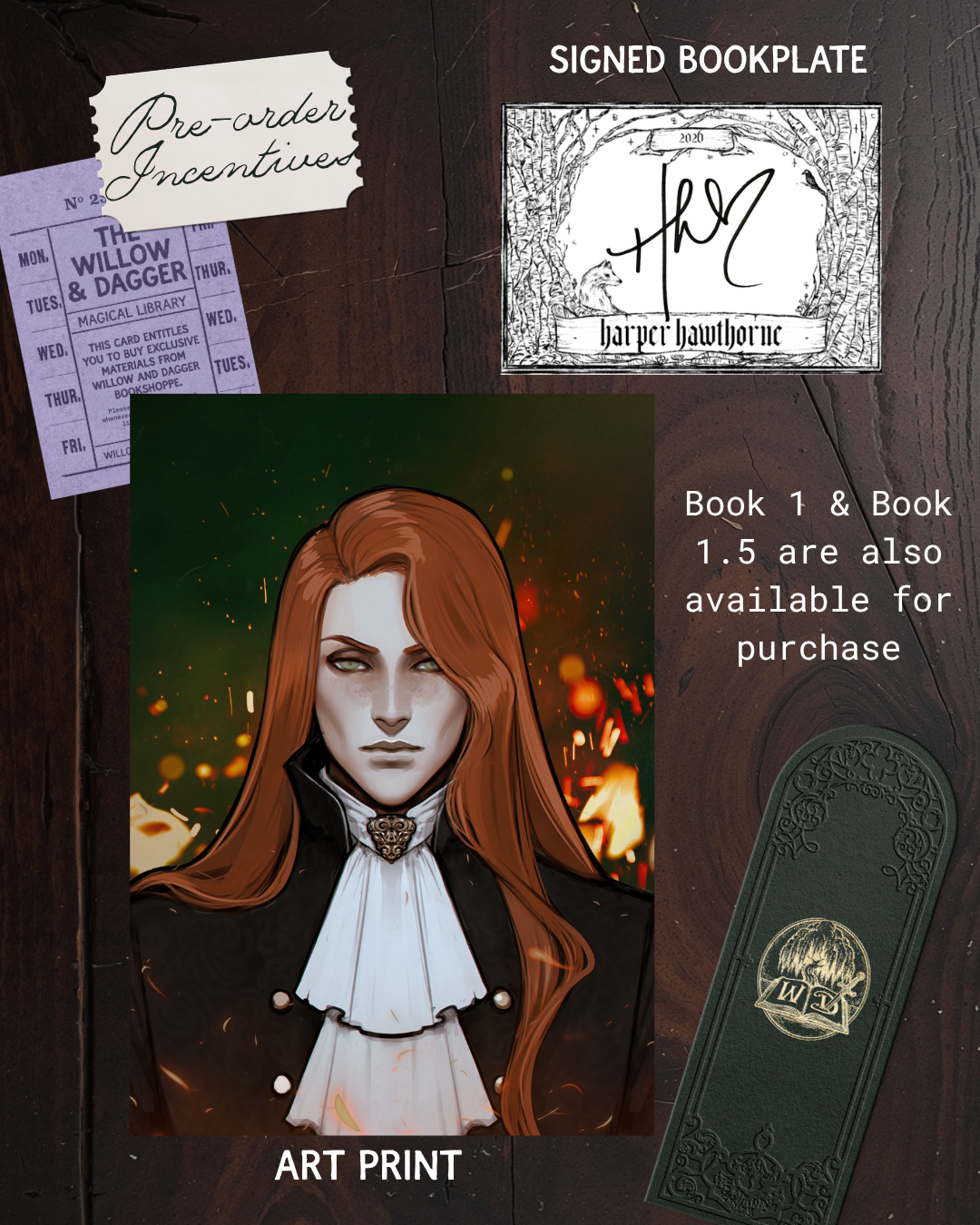 Of Aethers & Embers: Harbingers Book Two SIGNED Bookplate PRE-ORDER (includes Art Print)