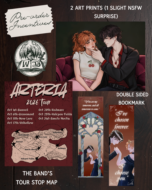Hunger & Harmony SIGNED PRE-ORDER (includes 2 Art Prints (1 secret NSFW), Bookmark, Map)