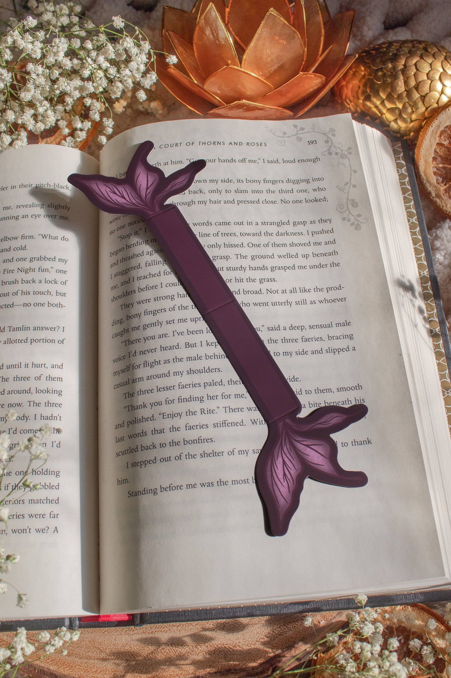 3D Dark Faerie Wings Bookmark | Soft Touch