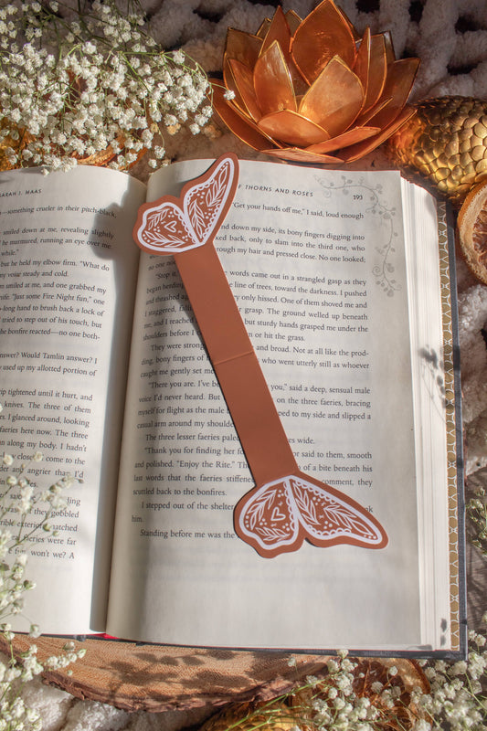 3D Gingerbread Butterfly Wings Bookmark | Soft Touch