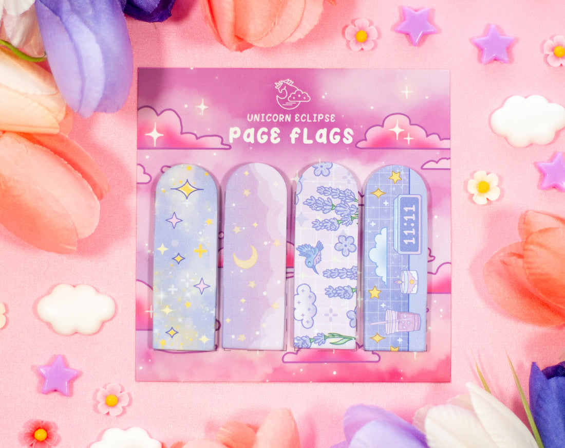 Celestial Purple Page Flags image 0