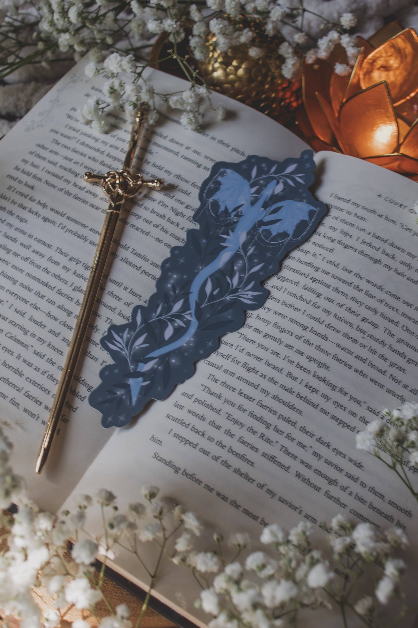When the Moon Hatched Moonplume Dragon Die-Cut Bookmark
