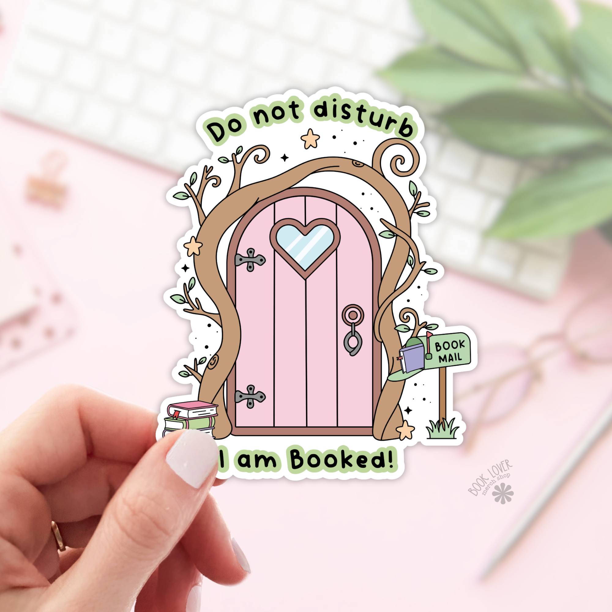 Do Not Disturb I Am Booked Sticker – Willow & Dagger Bookshoppe
