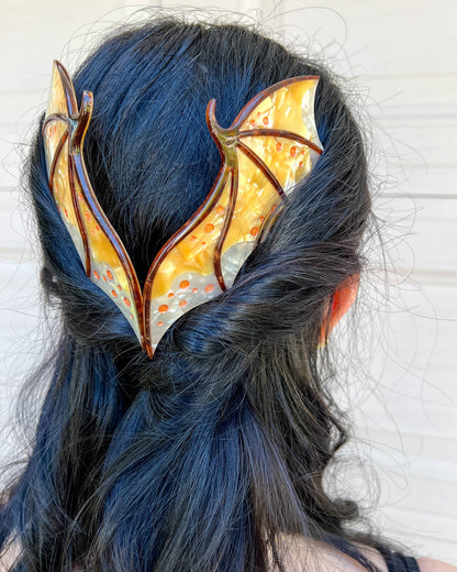 Gold Dragon Wing Comb Set