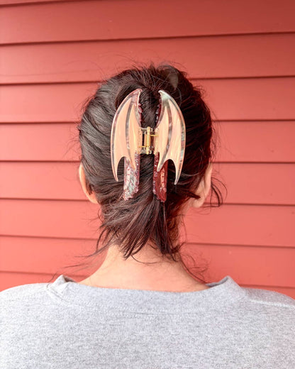 Dragon Hair Claw Clip - Dusty Rose