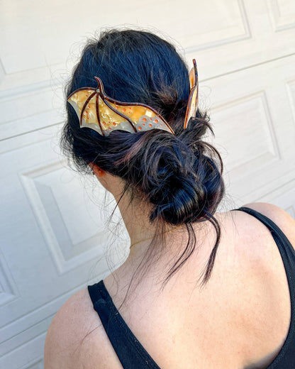 Gold Dragon Wing Comb Set