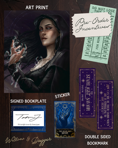 The Starlight Savior SIGNED Bookplate PRE-ORDER (includes an Art Print, Sticker, Double Sided Bookmark )