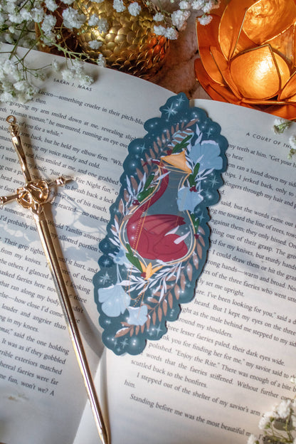 Winter Dragon Elixir Die-Cut Bookmark