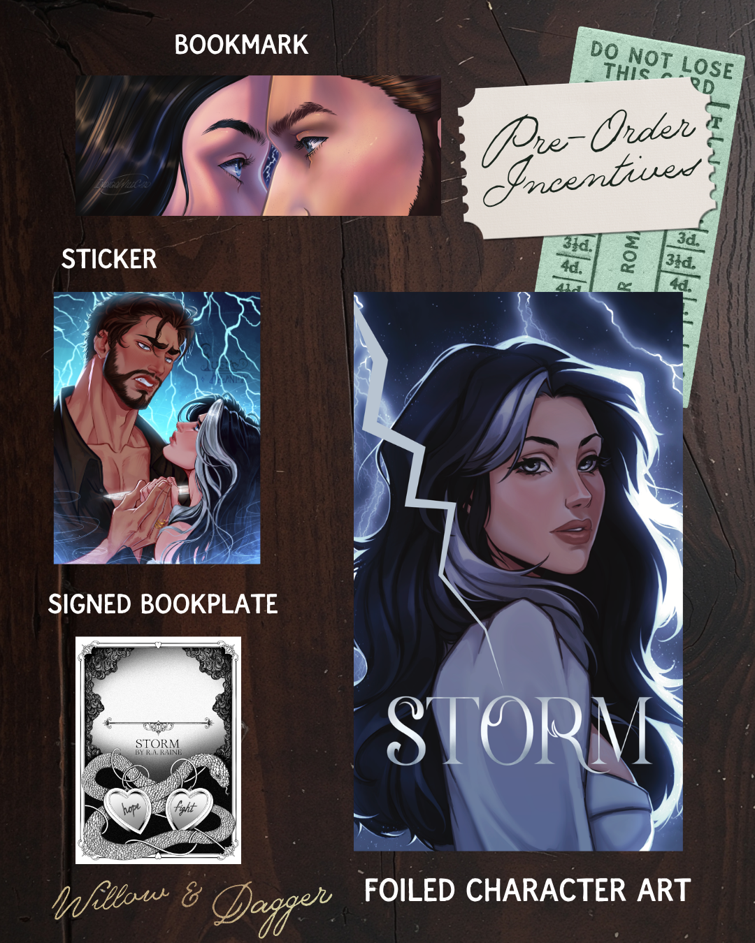Storm SIGNED Bookplate PRE-ORDER (includes a signed bookplate, sticker, bookmark and foiled character card)