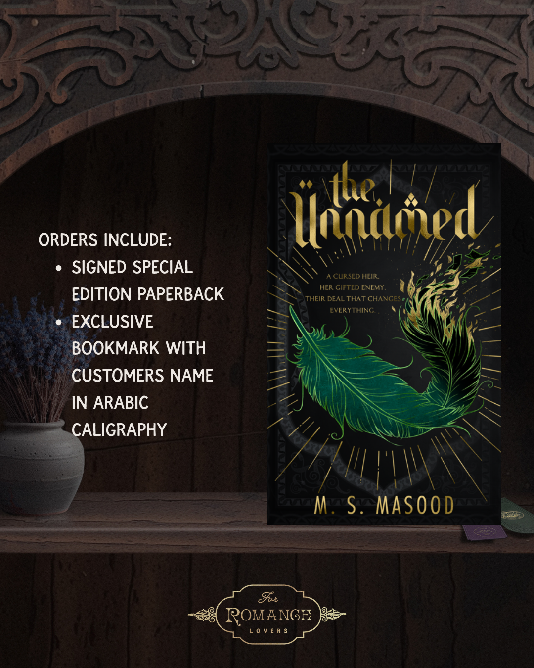 Witch of the Week: The Unnamed SIGNED Special Edition (Includes Bookmark with reader's name in arabic caligraphy)
