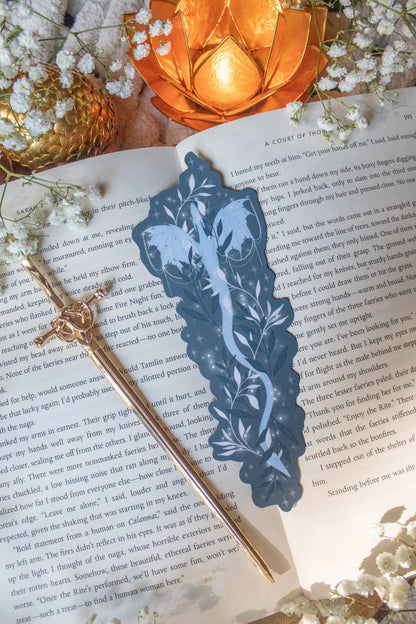 When the Moon Hatched Moonplume Dragon Die-Cut Bookmark