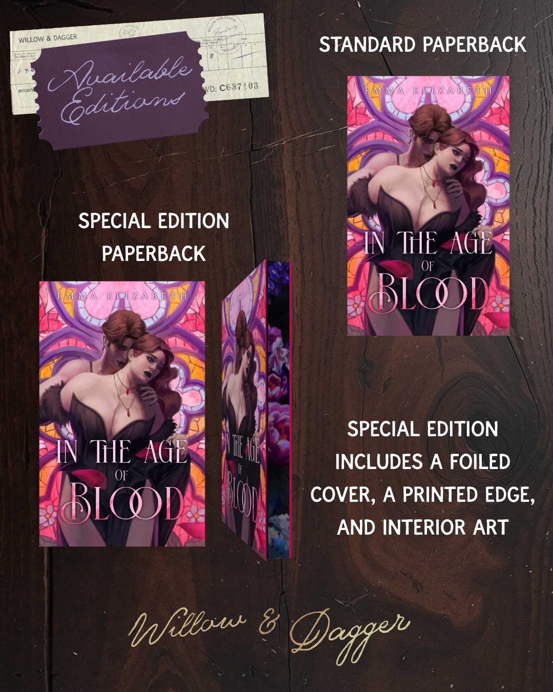 In the Age of Blood SIGNED PRE-ORDER (includes 2 Art Prints and a Bookmark)