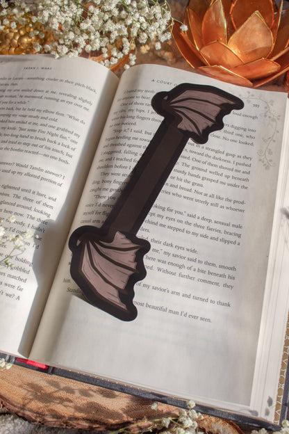 3D Bat Wings Bookmark | Soft Touch