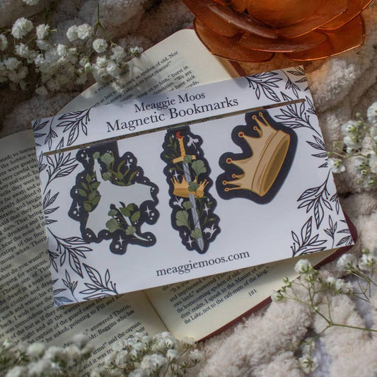 Fantasy Reader Magnetic Bookmarks | Set of 3 image 0