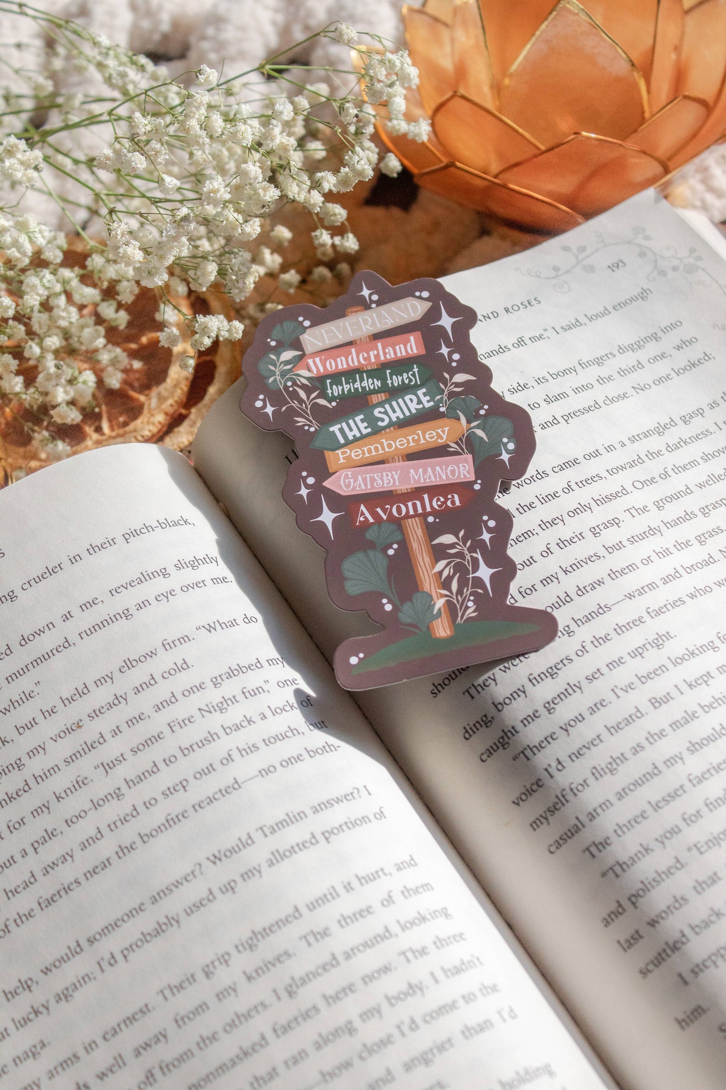 Literary Locations Sign Mini Bookmark  | Soft Touch