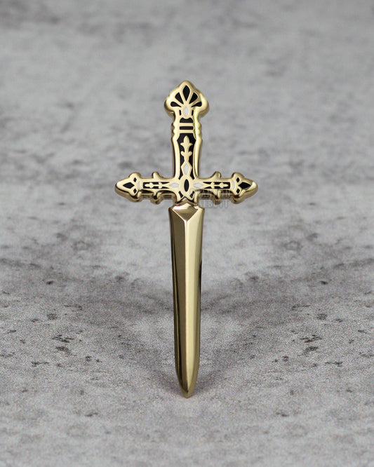 Sword Fantasy Gothic Occult Medieval Enamel Pin