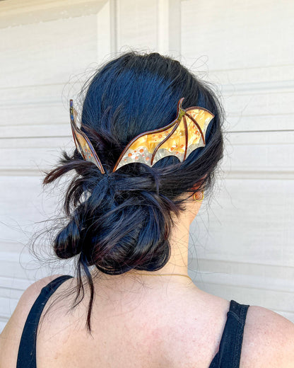 Gold Dragon Wing Comb Set