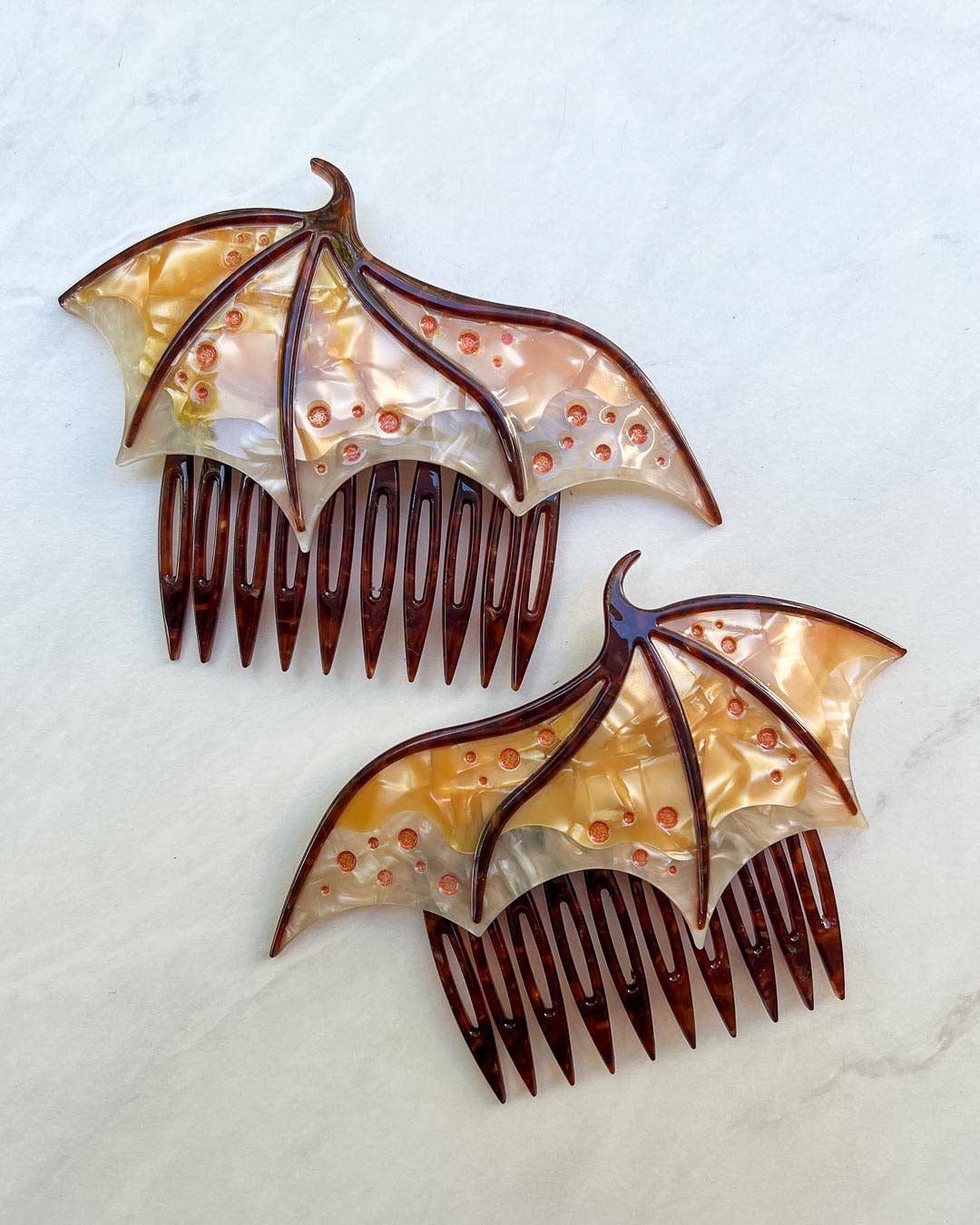 Gold Dragon Wing Comb Set