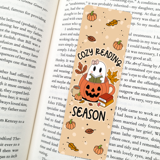 Cozy Reading Season | Soft Matte Laminated Bookmark 