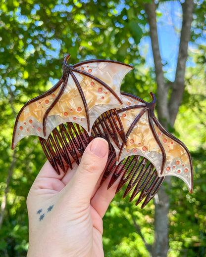 Gold Dragon Wing Comb Set