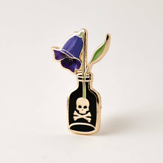 Belladonna Flower & Poison Bottle Pin
