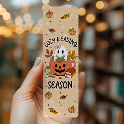 Cozy Reading Season | Soft Matte Laminated Bookmark 