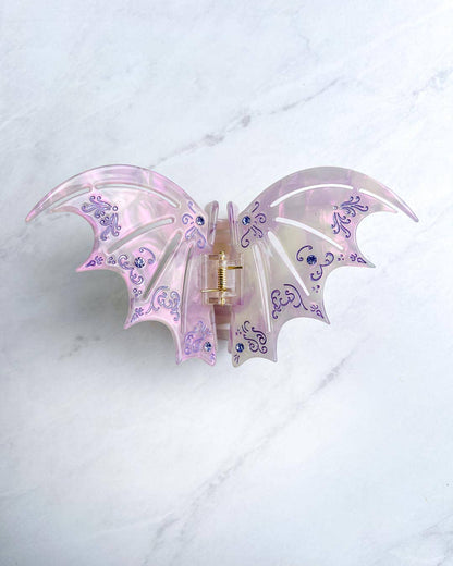 Bat Wing Hair Claw Clip - Pastel Violet