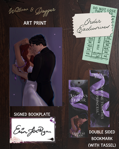 The Assassin's Dancer (Twelve Dancing Princeses Book 1) SIGNED BOOKPLATE (Includes an Art Print and a Bookmark)