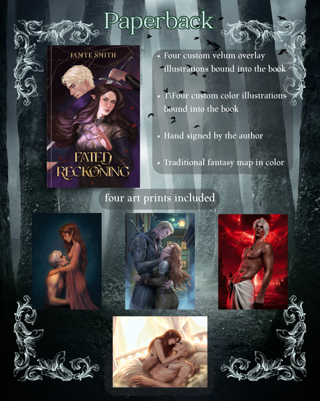 A Fated Reckoning PRE-ORDER (includes 4 art prints and a 4x6 notebook)