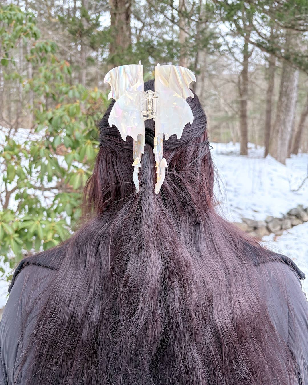 Dragon Hair Claw Clip - Cream