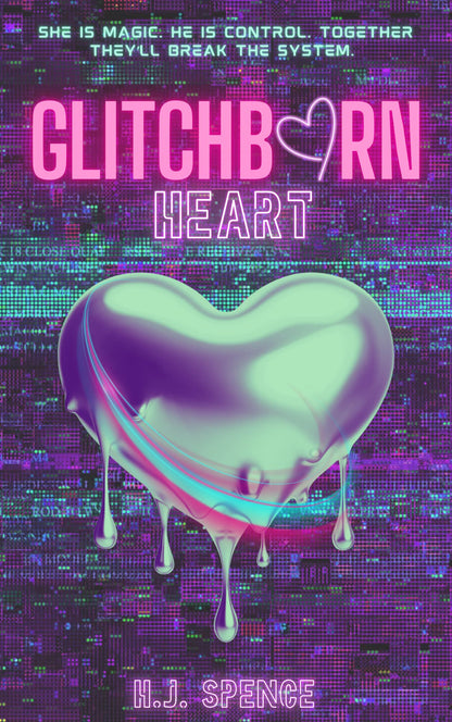 Glitchborn Heart SIGNED Bookplate PRE-ORDER (includes 3 Bookmarks, A Vallum Overlay,and an Art Print)