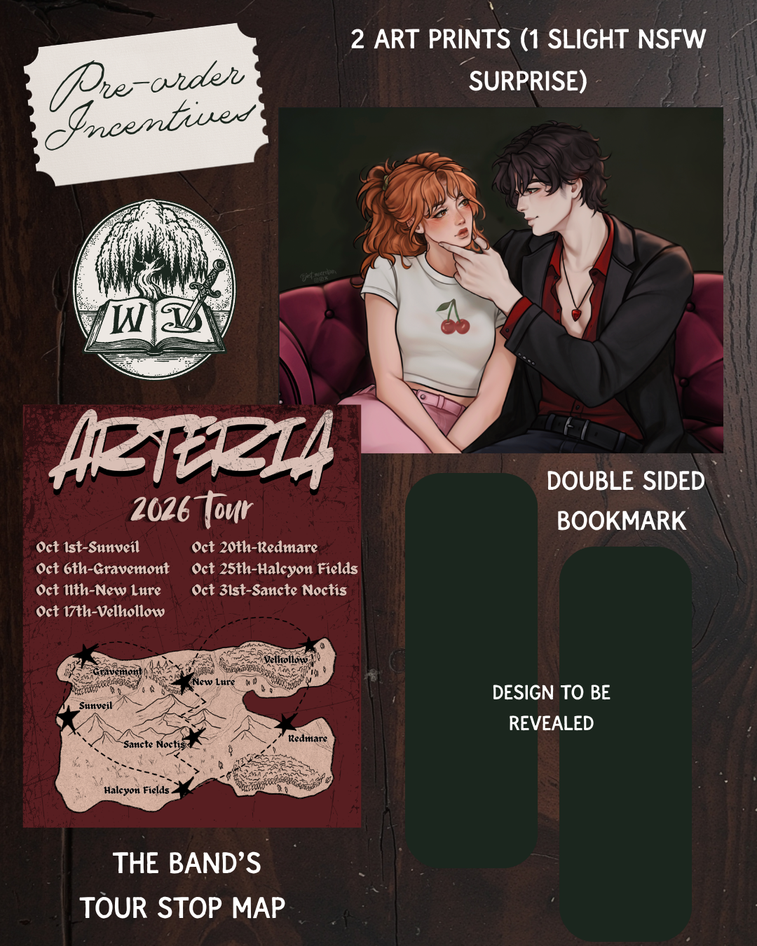 Hunger & Harmony SIGNED PRE-ORDER (includes 2 Art Prints (1 secret NSFW), Bookmark, Map)