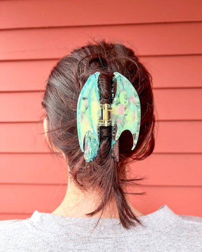 Dragon Hair Claw Clip - Seafoam