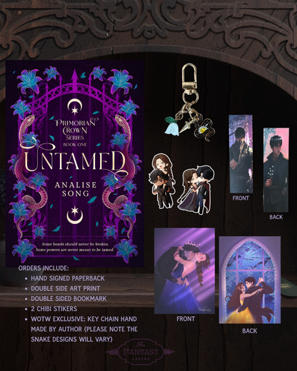 Witch of the Week: Untamed SIGNED (includes Double Sided Art Print, Double Sided Bookmark 2 Chibi stickers, and a Keychain made by the author)