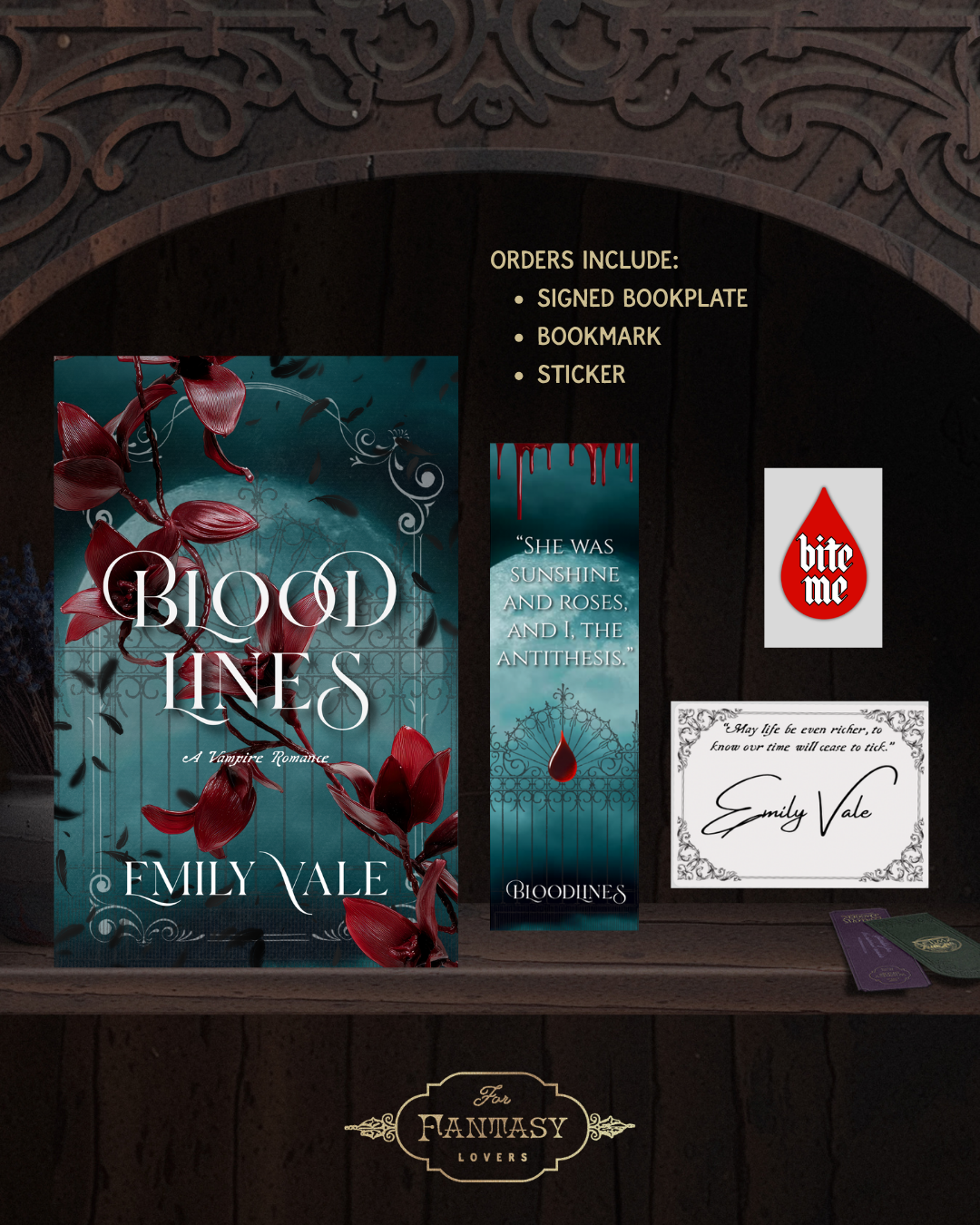 Witch of the Week: Bloodlines SIGNED BOOKPLATE (Includes bookmark and sticker)