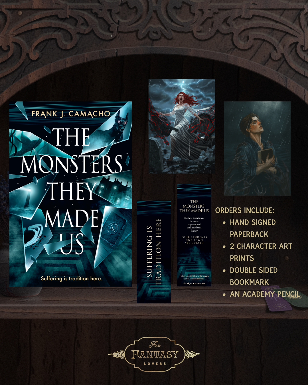 Witch of the Week: The Monsters They Made Us (Includes 2 Art prints, a double sided bookmark, and a Pencil)