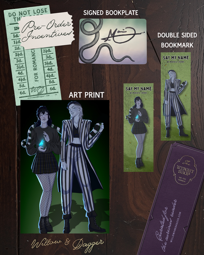Say My Name SIGNED Bookplate PRE-ORDER (includes an Art Prints and a Double Sided Bookmark)