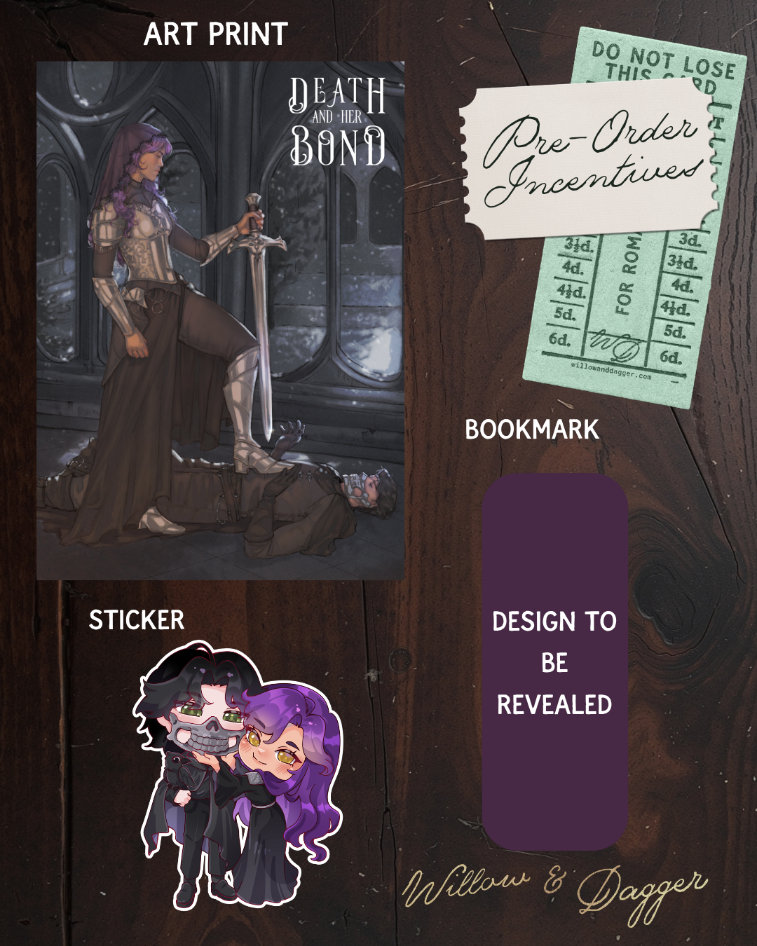 Death & Her Bond SIGNED PRE-ORDER (includes Art Print, Sticker, and Bookmark)